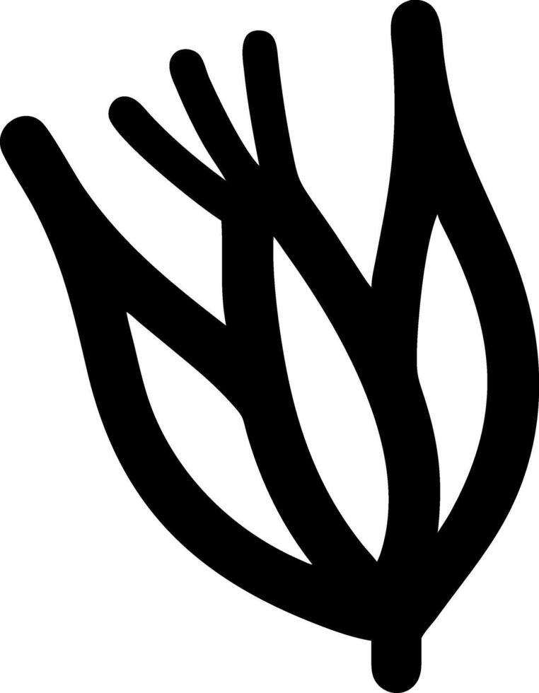 Minimalist Fennel Icon Concept vector