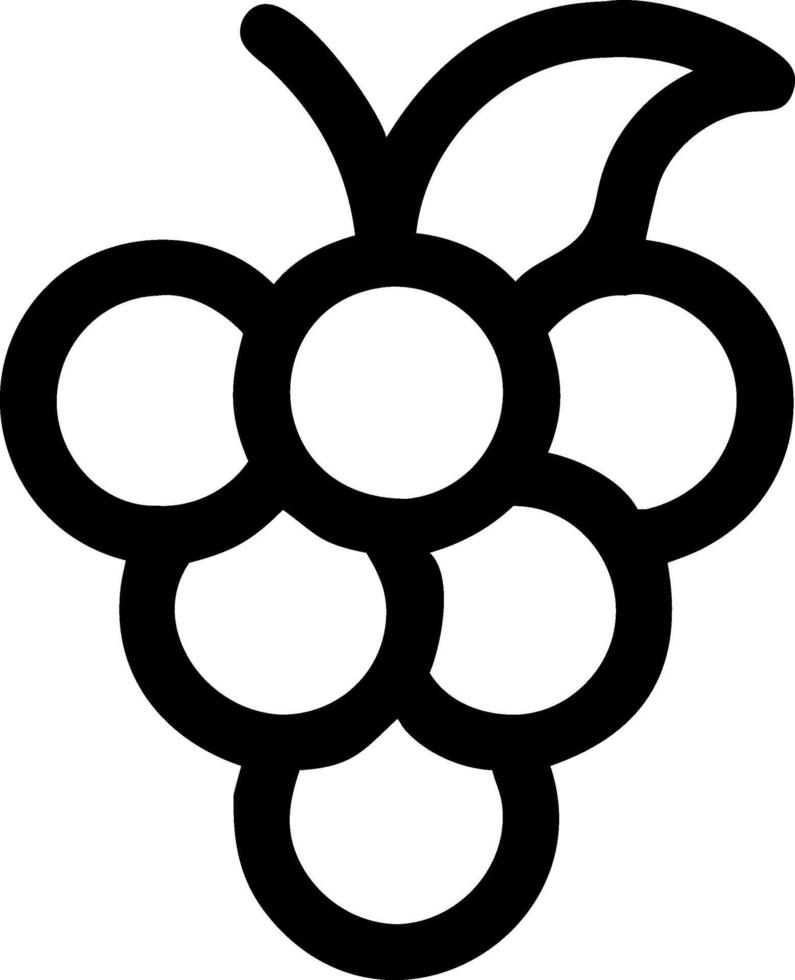 Iconic Grape Icon Design vector