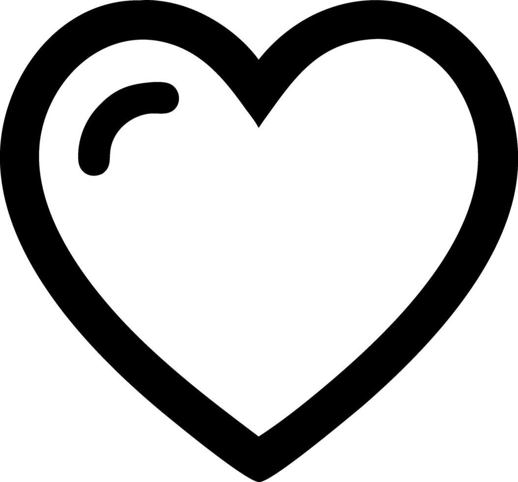 Minimalist Heart Icon Concept vector