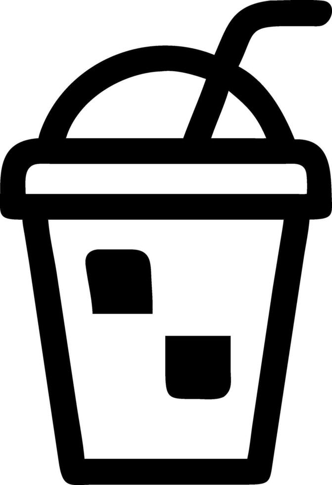 Iconic Iced Smoothie Icon Design vector