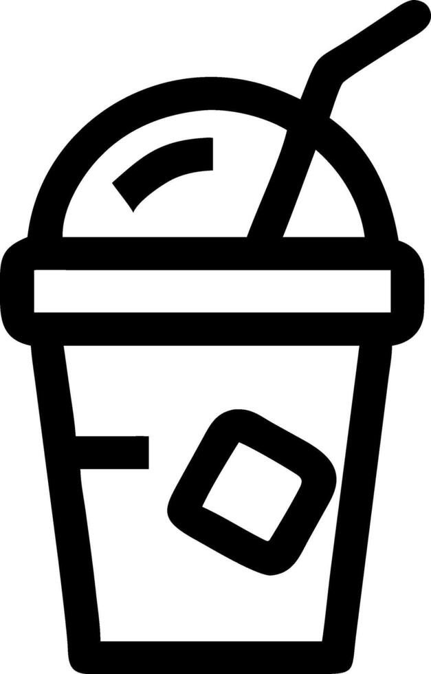 Iced Beverage Symbol Collection vector