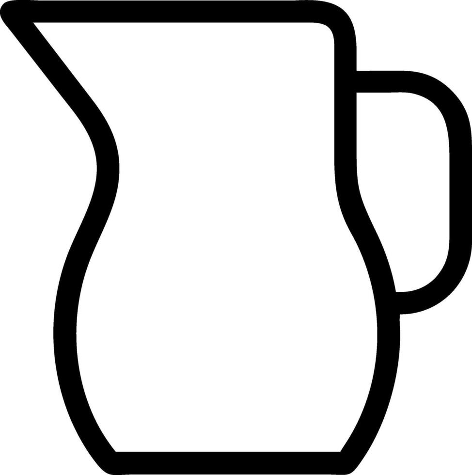 Pouring Jug Icon Collection vector
