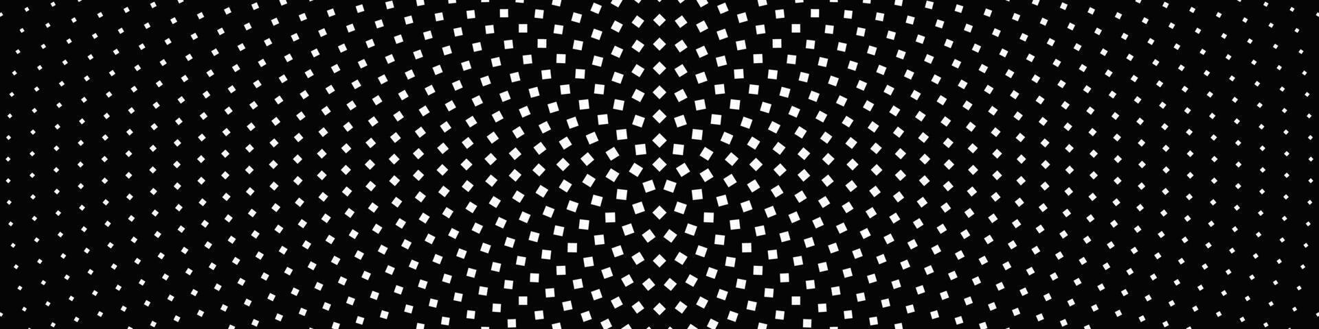 Monochrome halftone geometric square pattern background design vector
