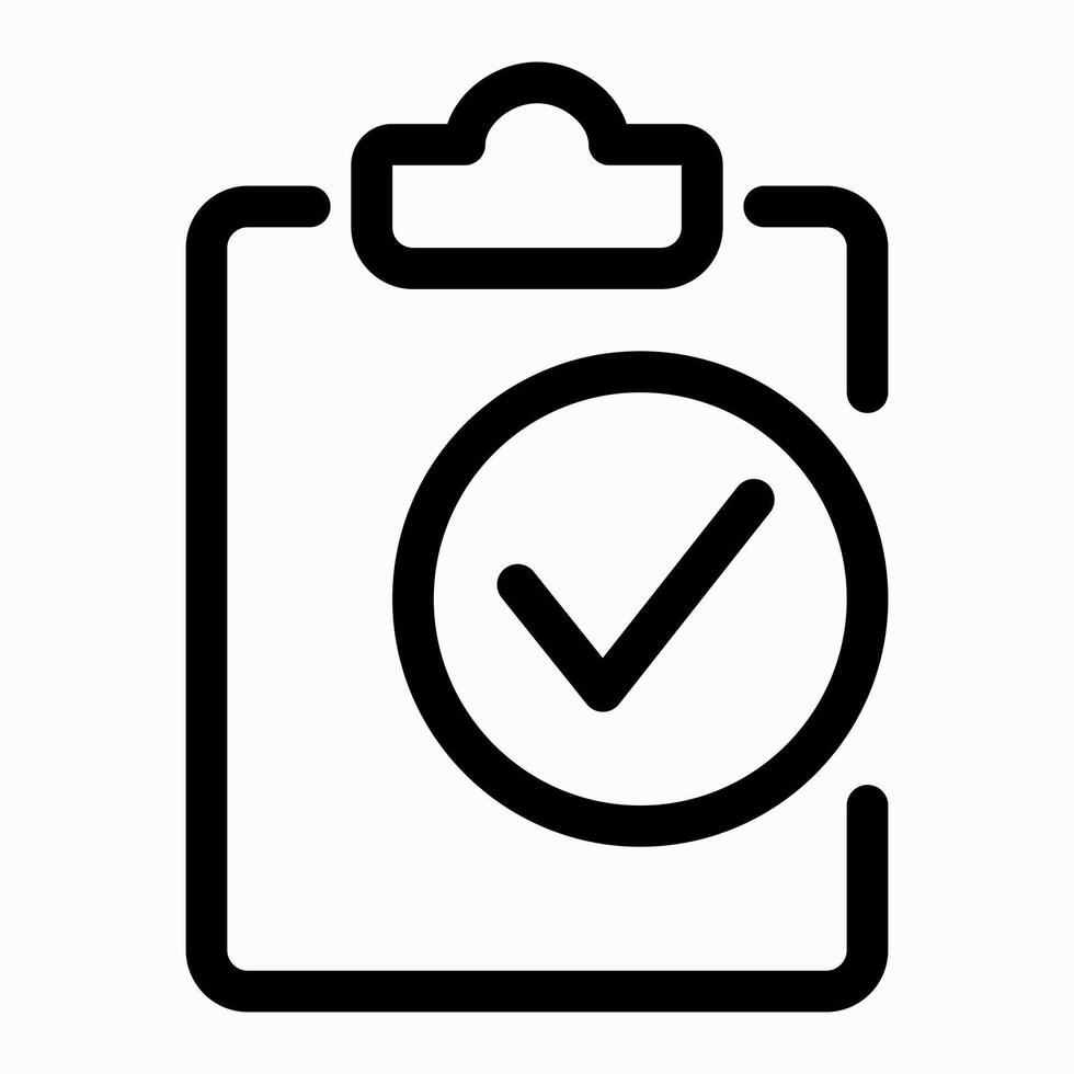 Clipboard Checkmark Icon vector