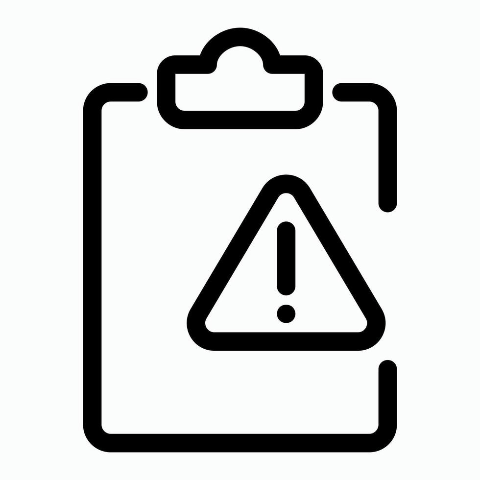 Clipboard Alert Icon vector