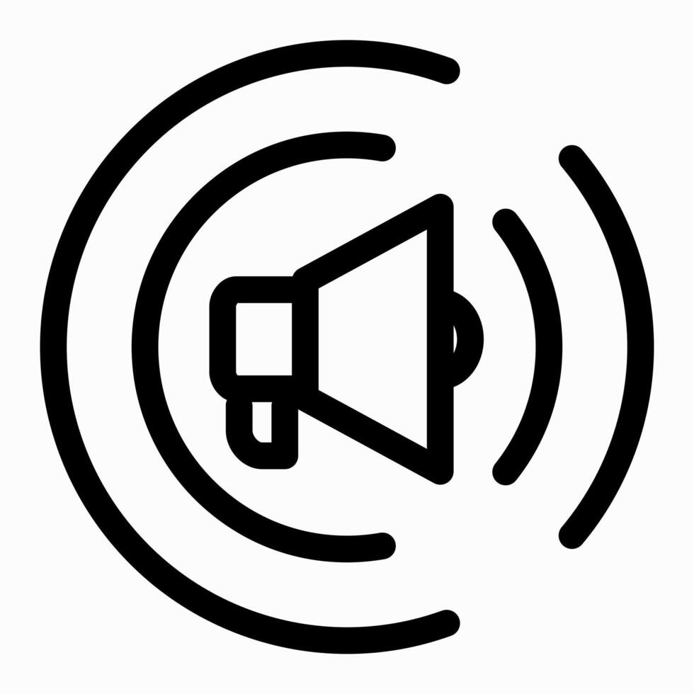 Broadcast Megaphone Icon vector