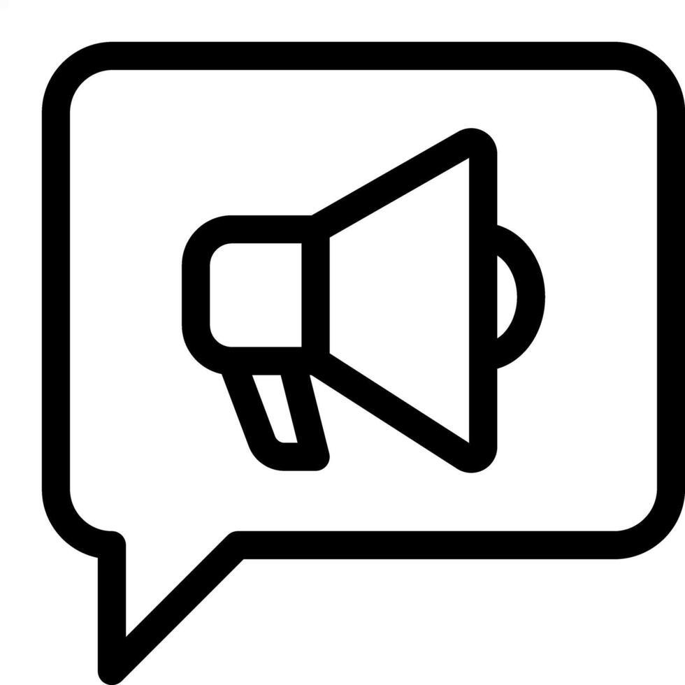 Megaphone Bubble Talk Icon vector