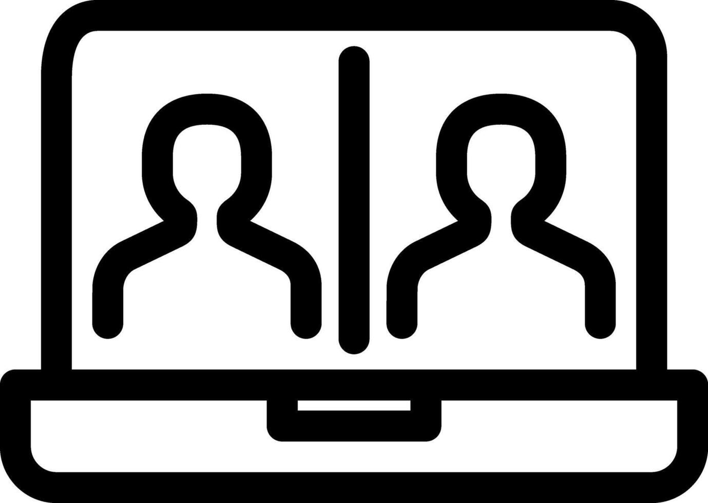 Conversation Online Icon vector
