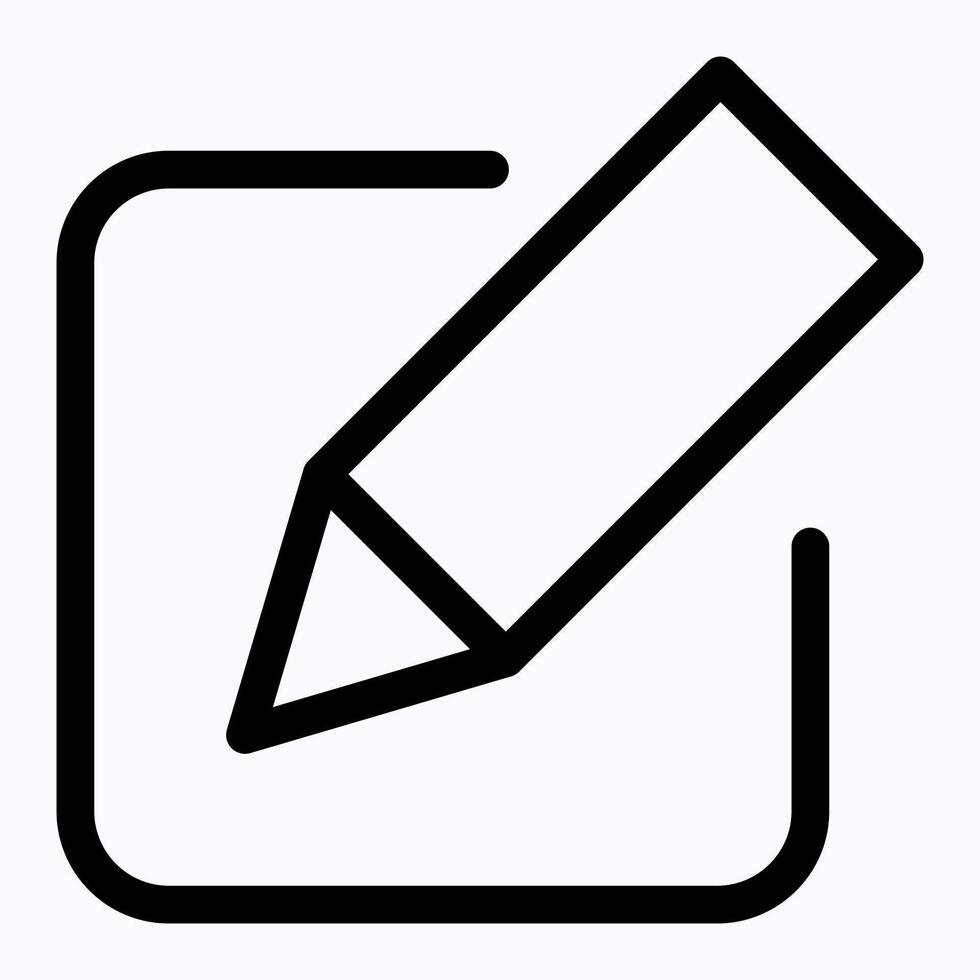 Pencil Edit Button Icon vector