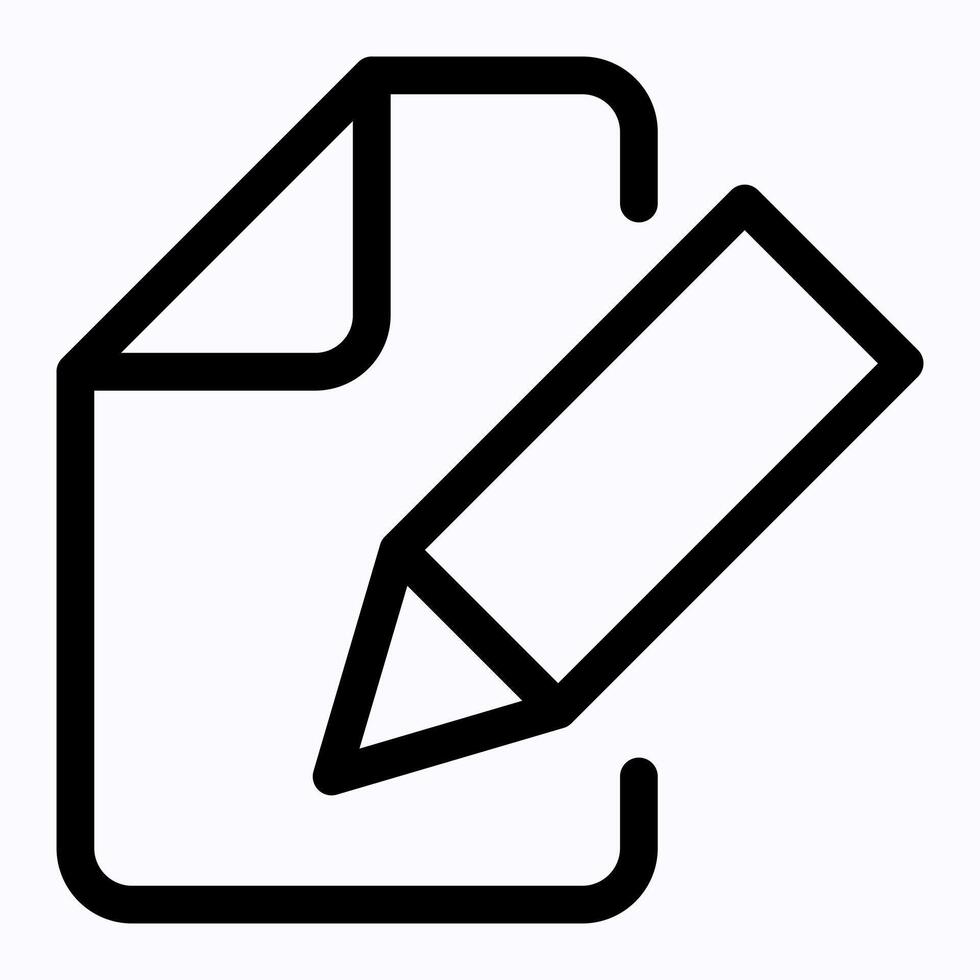 Pencil Document Icon vector