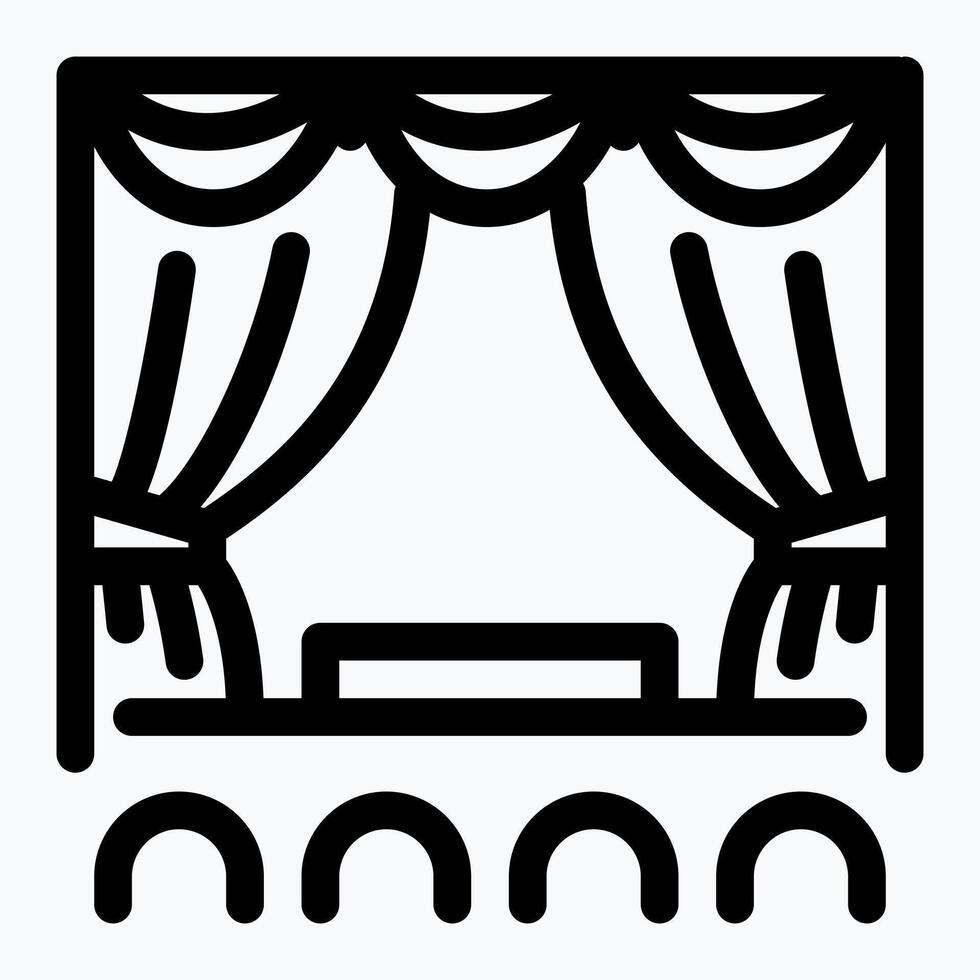 Entertainment Event Scene Icon vector