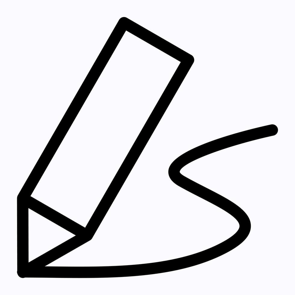 Pencil Drawing Icon vector