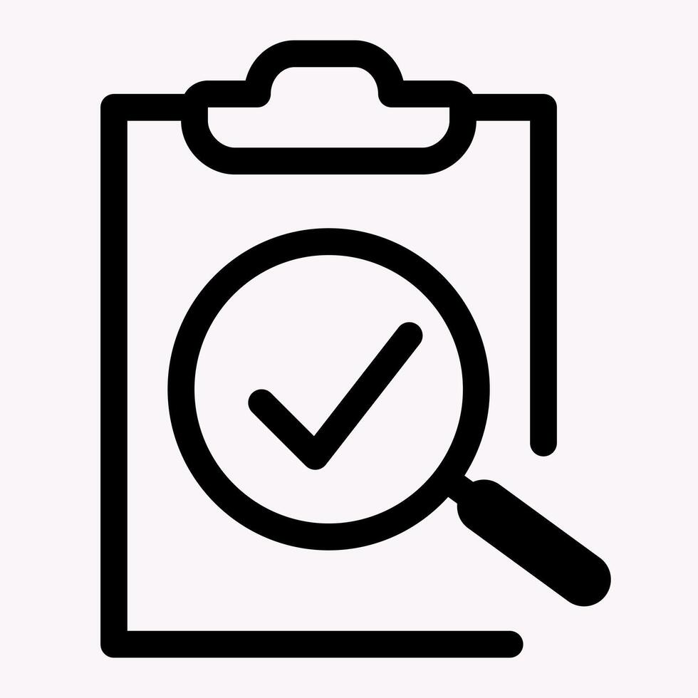 Recomendation Checkmark Board Icon vector
