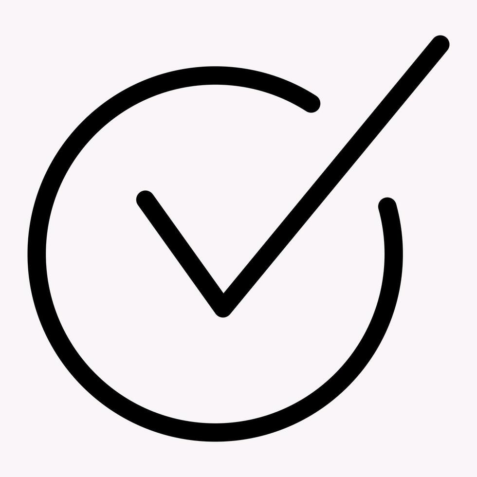Recomendation Checkmark Icon vector
