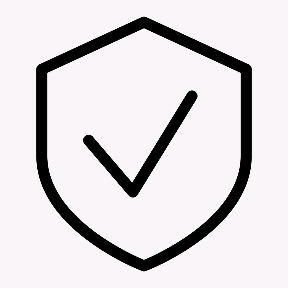 Recomendation Checkmark Shield Icon vector