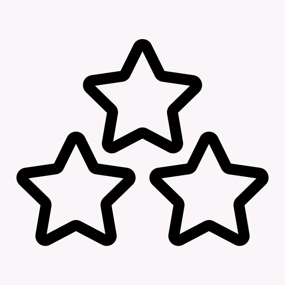 Recomendation Stars Icon vector