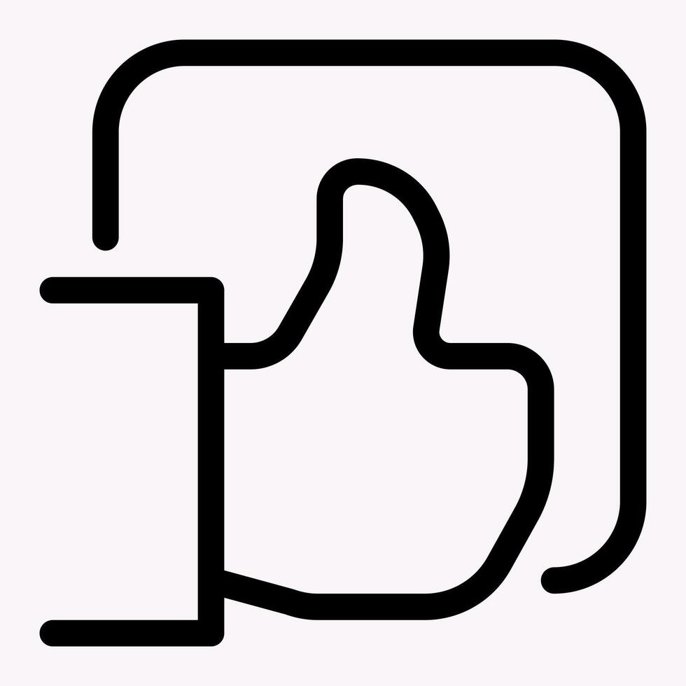 Recomendation Thumb Icon vector