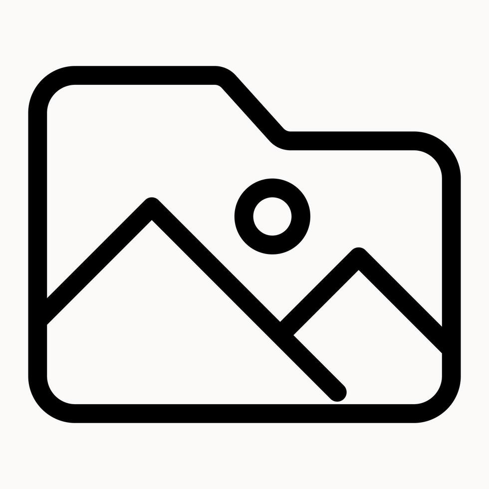 Folder Images Icon vector