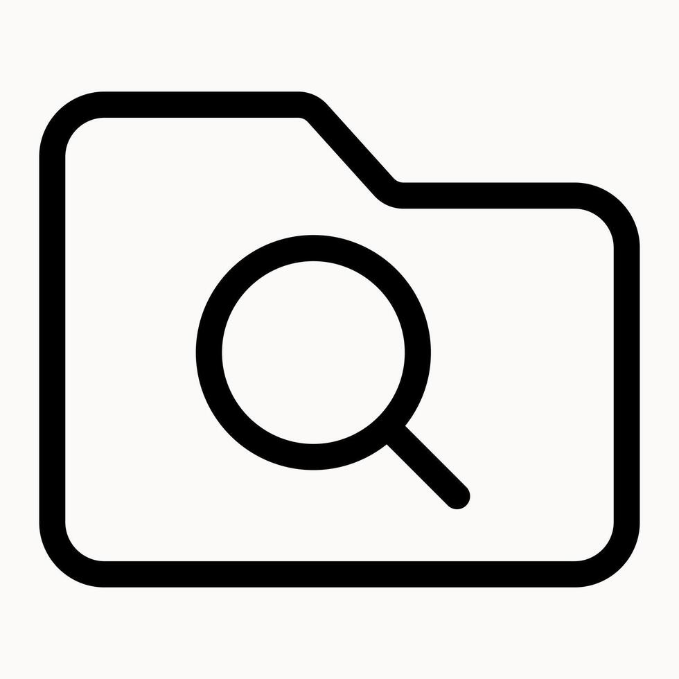 Search Folder Icon vector