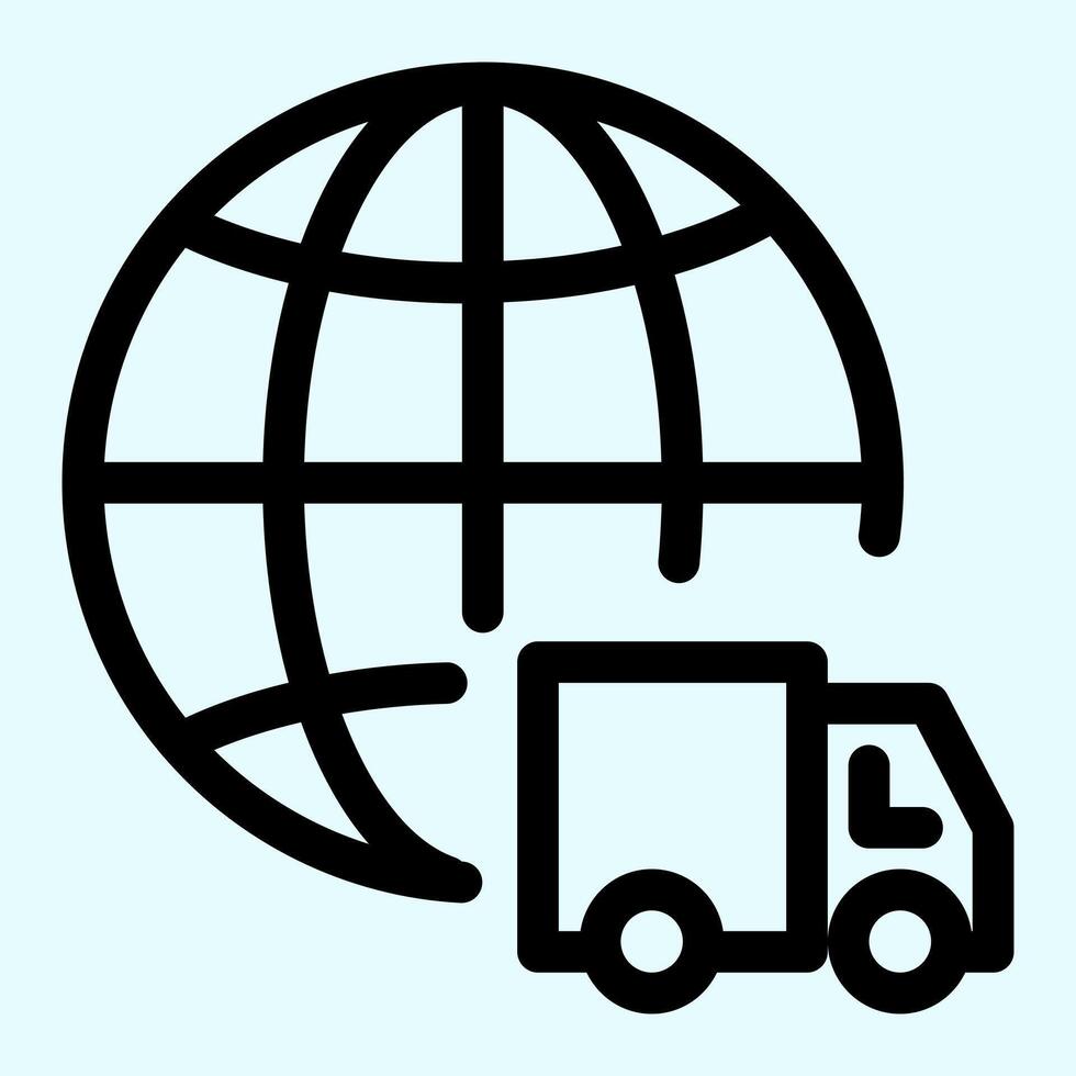 World Delivery Icon vector