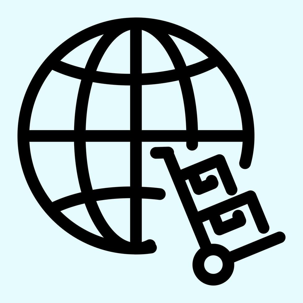 World Logistic Icon vector