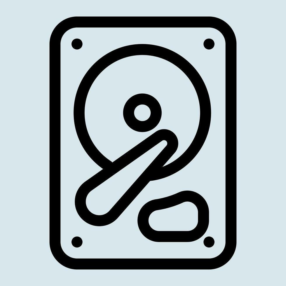 Storage Hard Disk Icon vector