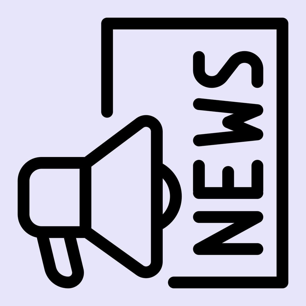 News Megaphone Icon vector