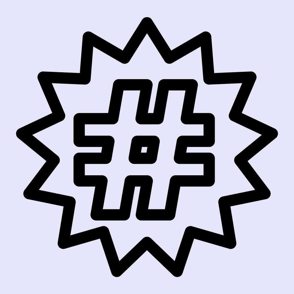 Hashtag Viral Icon vector