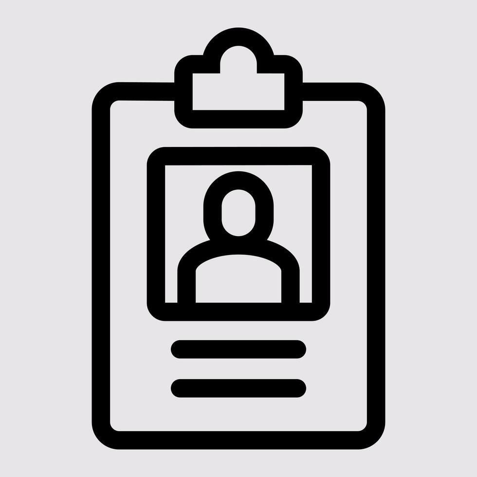 Id Card Account Icon vector