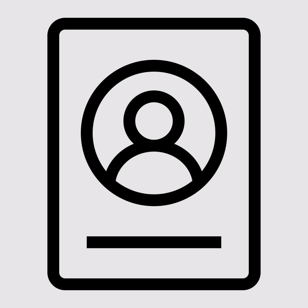 Identity Glyph Icon vector