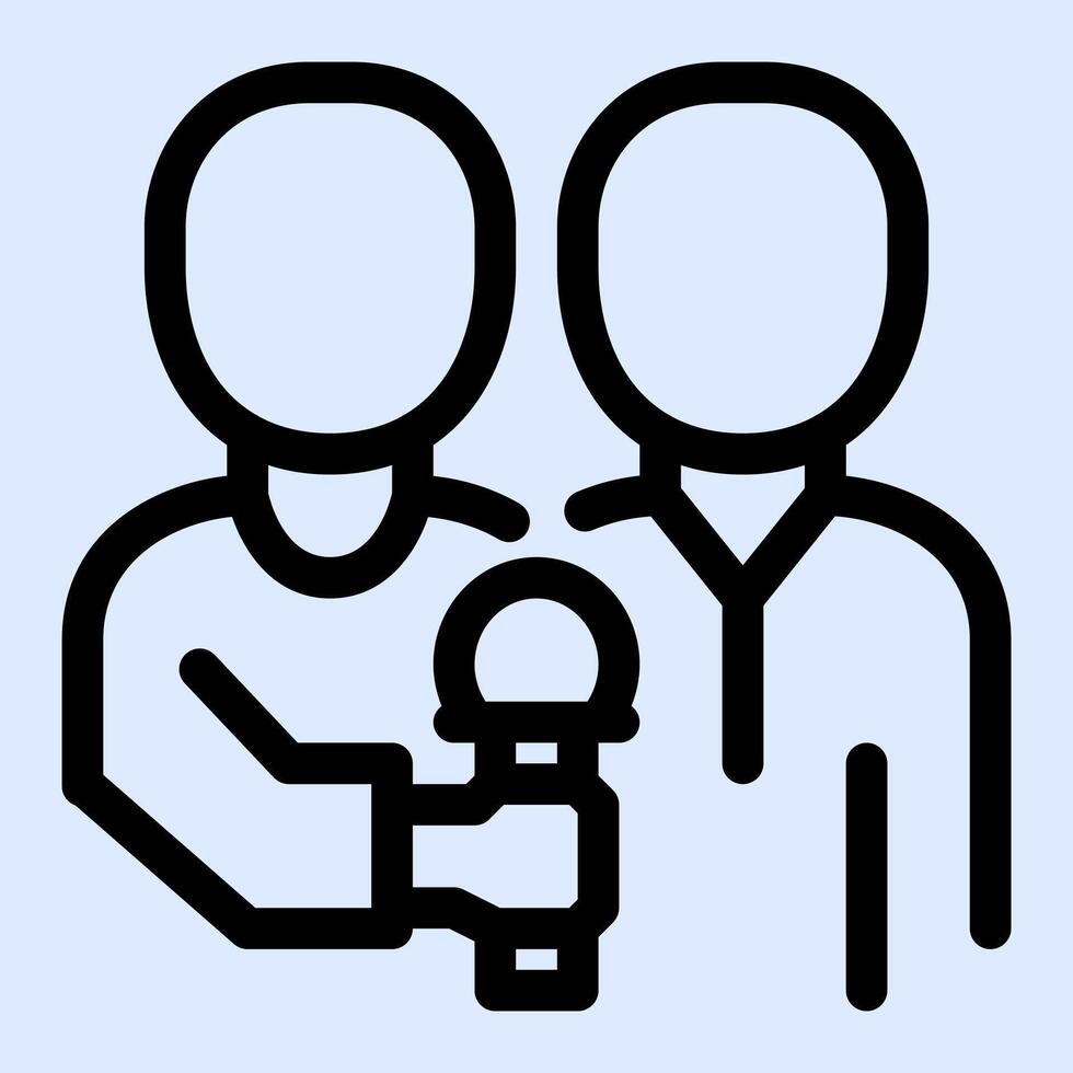 Explanatory Interview Icon vector