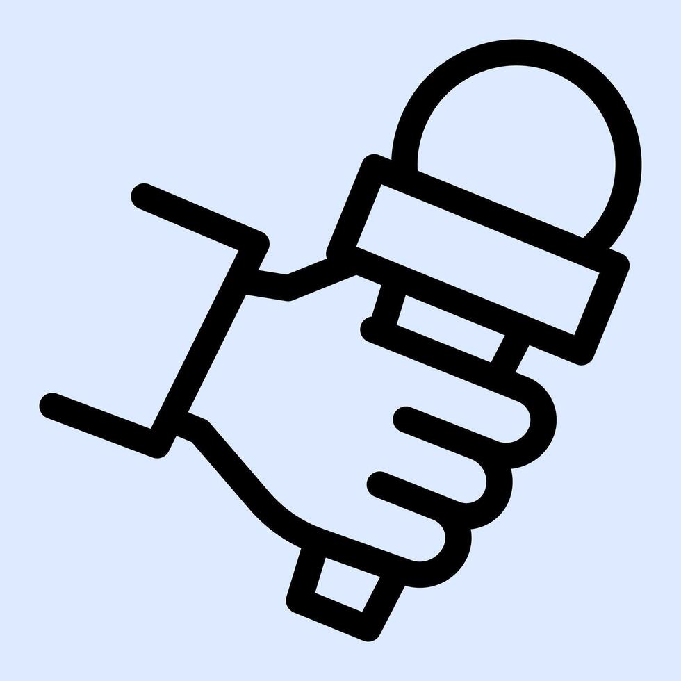 Interview Microphone Icon vector