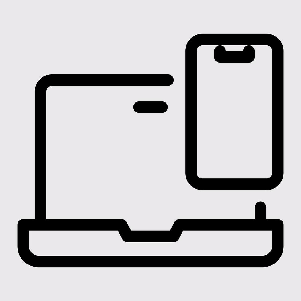 Laptop Smartphone Icon vector