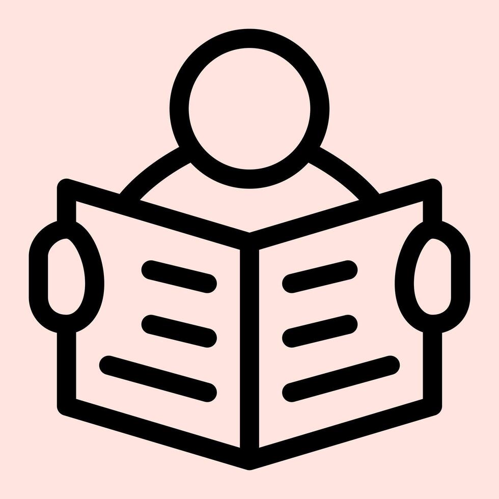 Read Magazine Icon vector