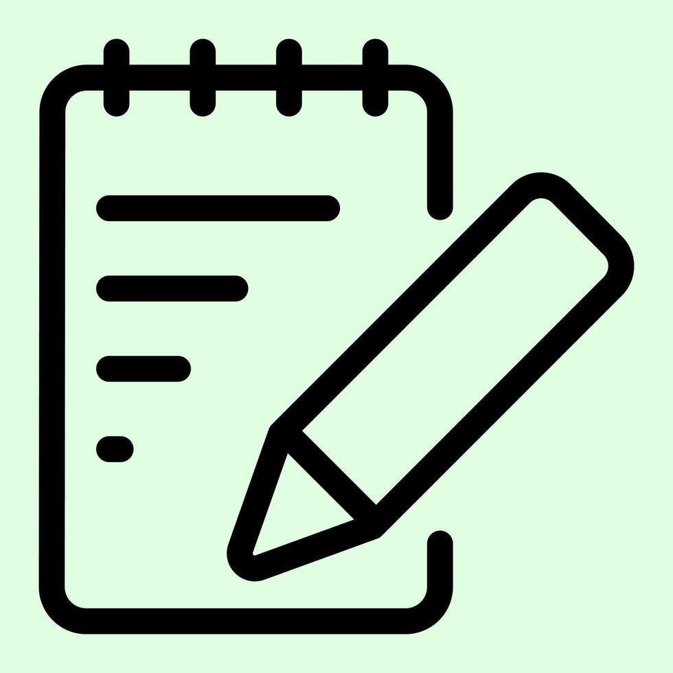 Notebook Writing Icon vector