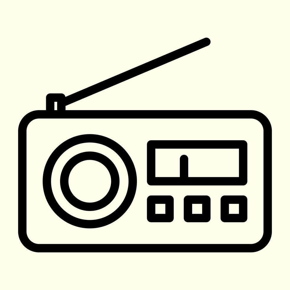Radio Receiver Icon vector