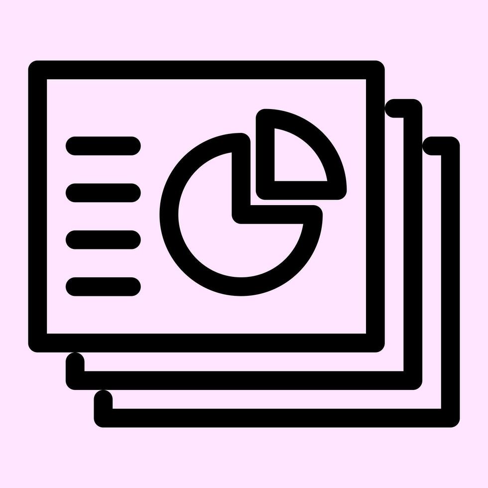 Slide Presentation Icon vector