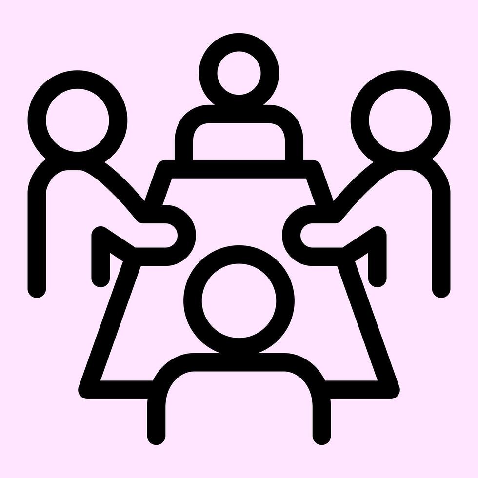 Conversation Roundtable Icon vector