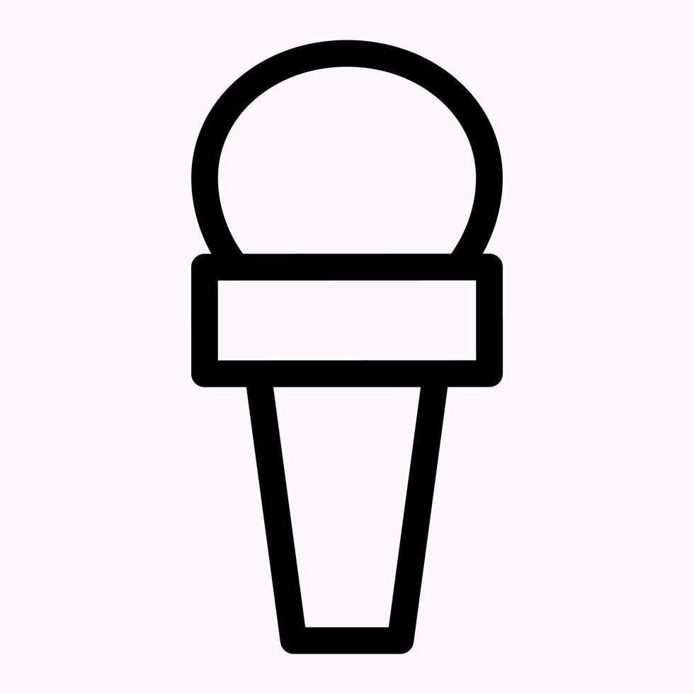 Microphone Journalist Icon vector