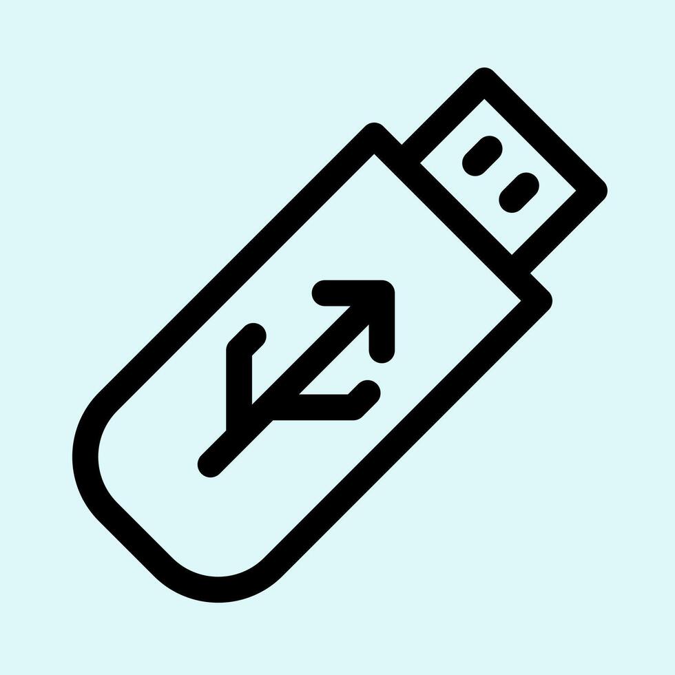 Usb Flash Drive Disk Icon vector