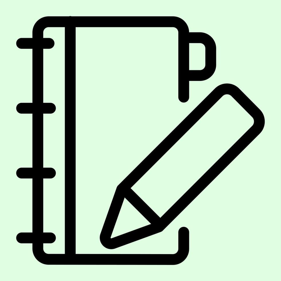 Notebook Pen Icon vector