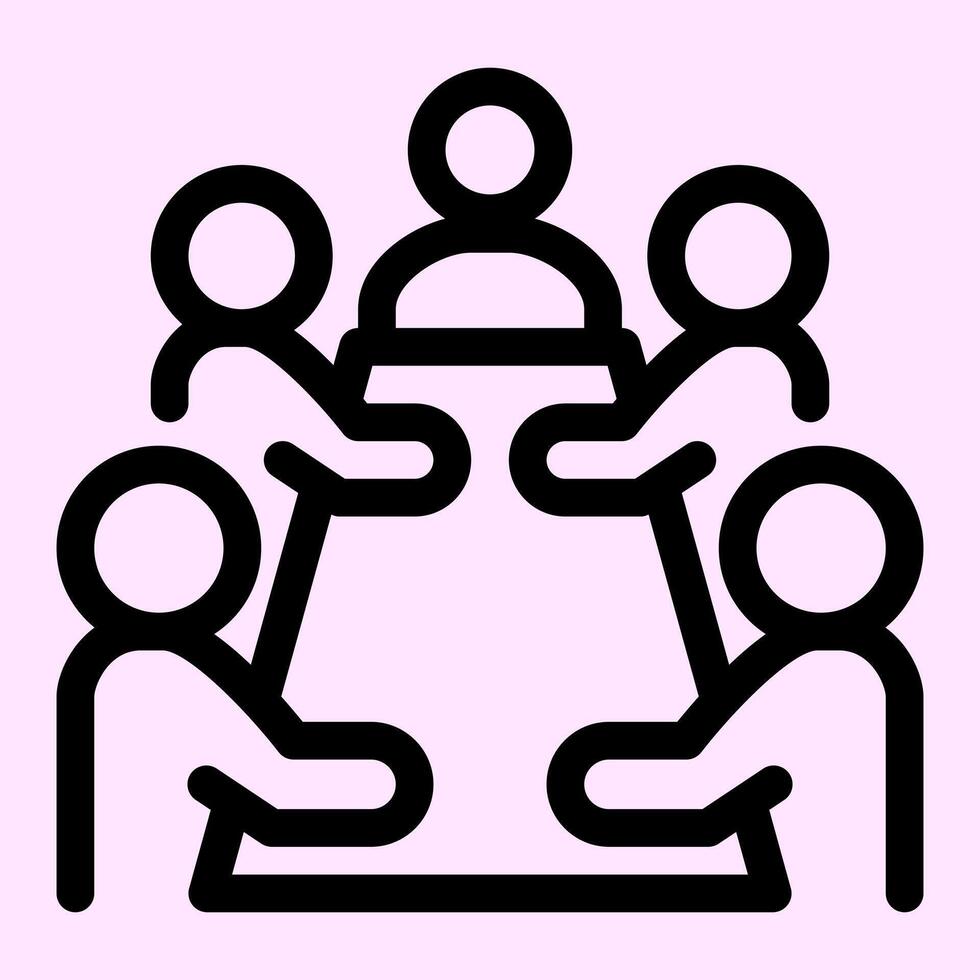 Conversation Meeting Team Icon vector