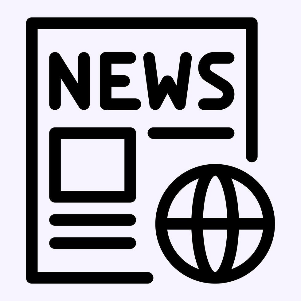News World Icon vector