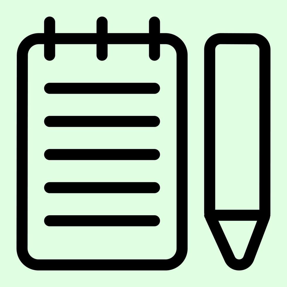 Journal With Pen Icon vector