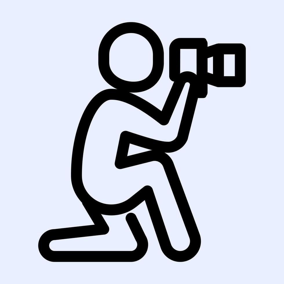Photographer Profession Icon vector