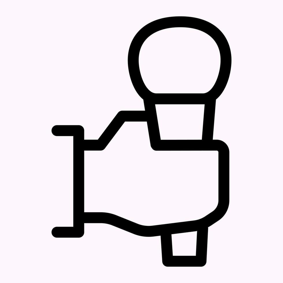 A Hand Holding Microphone Icon vector