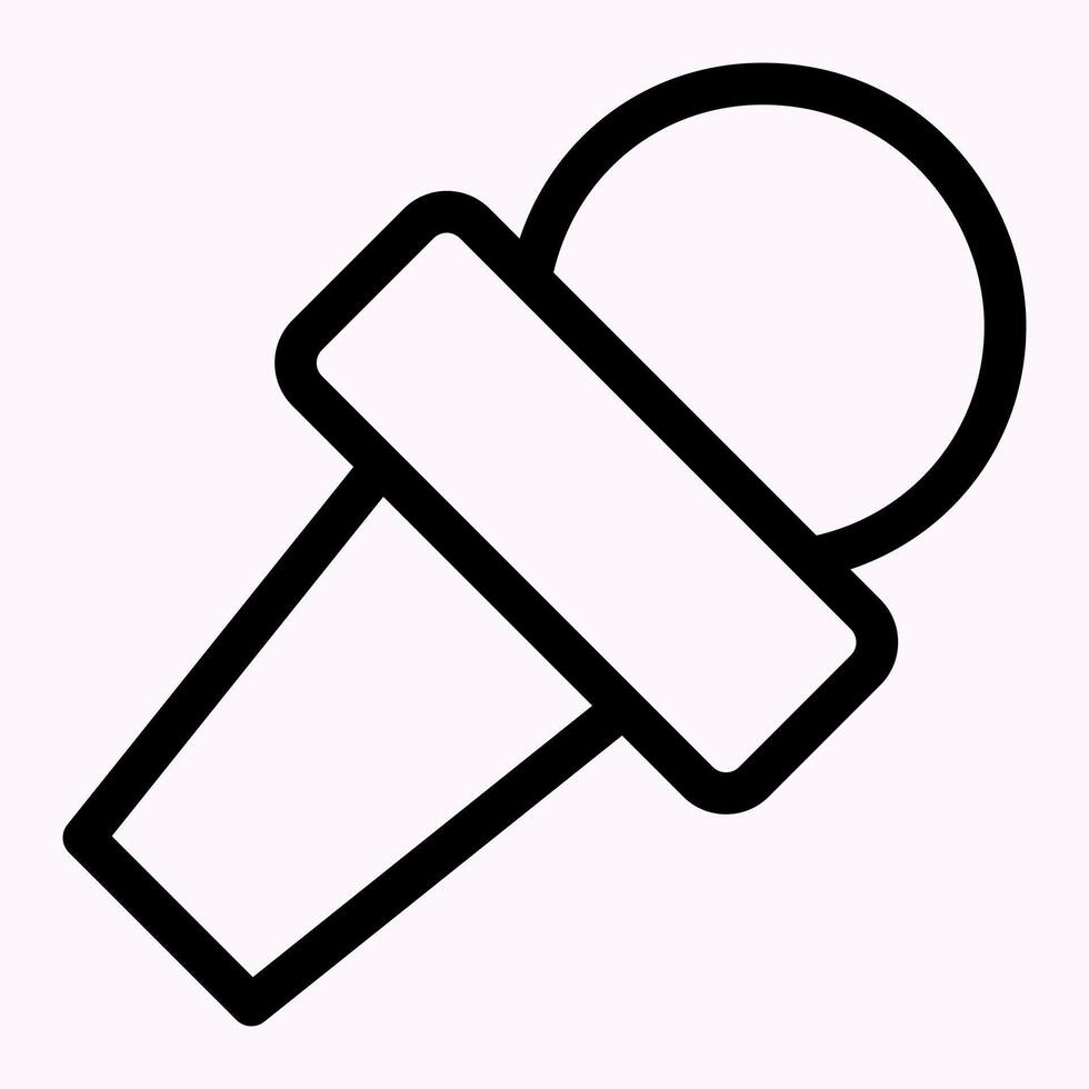 Microphone Reporter Icon vector