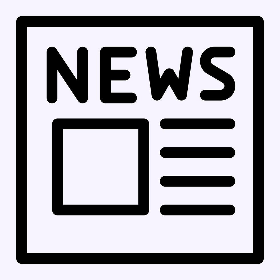 News Layout Icon vector