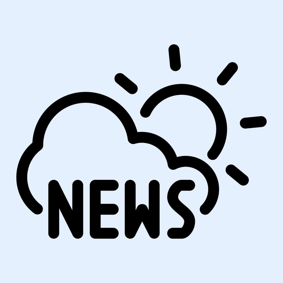 Weather News Icon vector
