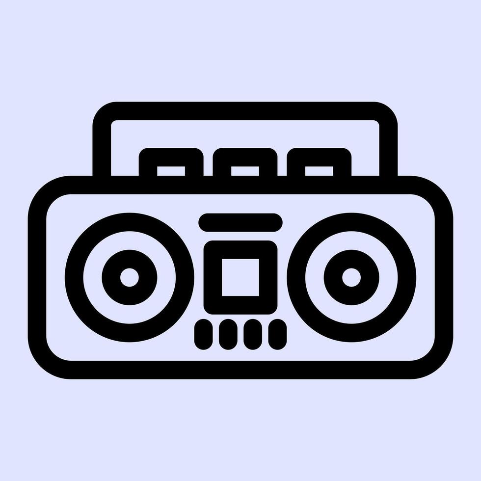 Recorder Cassette Icon vector